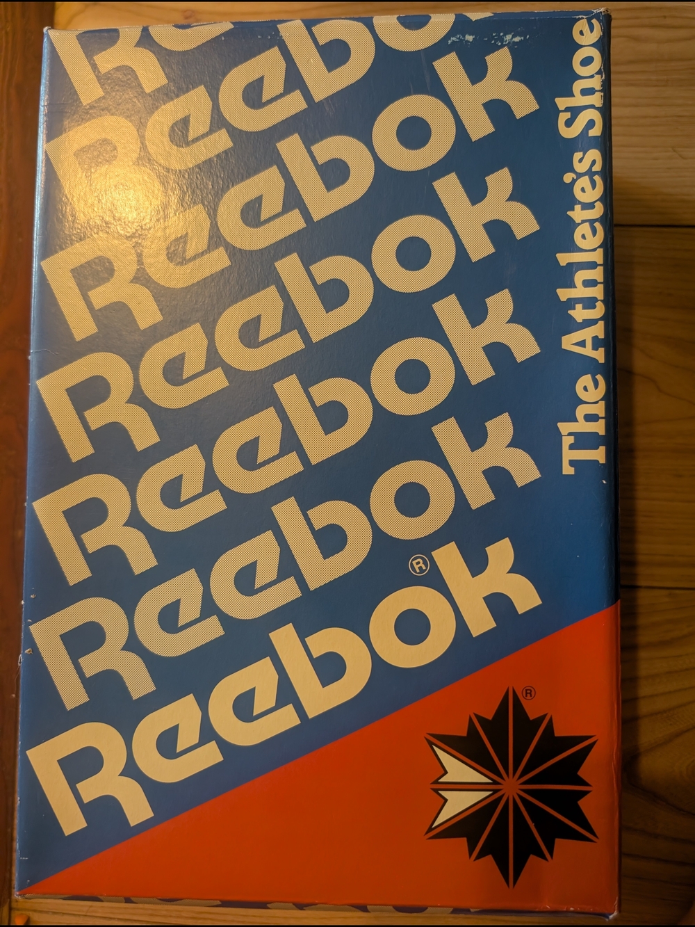 Reebok Blue and Red Sneaker Box